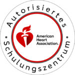 Logo der American Heart Association. Autorisiertes Schulungszentrum